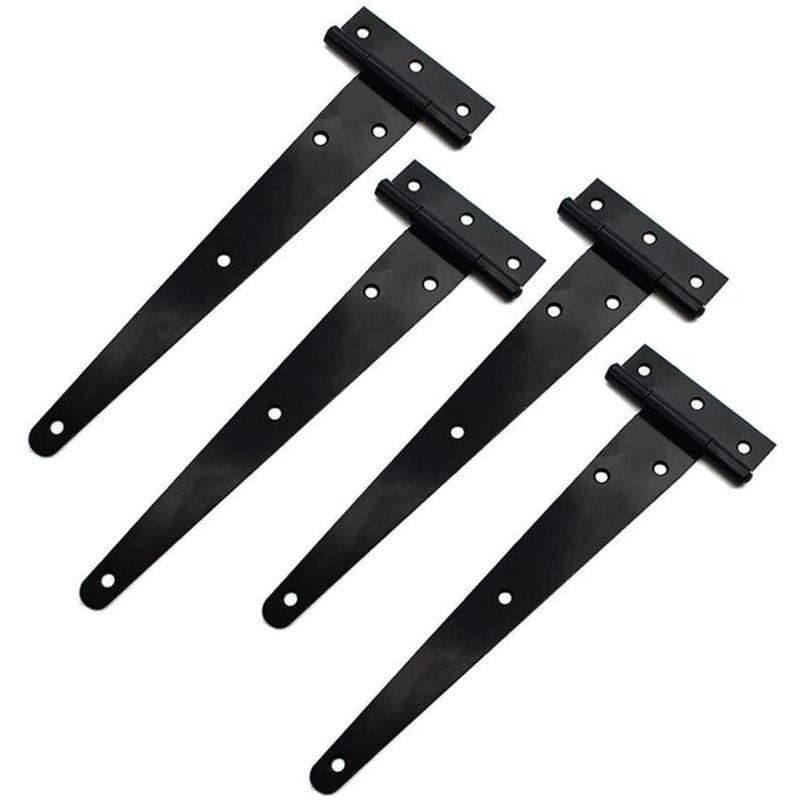 Start - Charniere Noire 4 Pièces Charnières de Portes Charnière Porte Charnières Noir en t Charnière Triangulaire Charnière Métallique Charnières