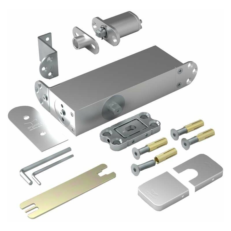 Arlu - Charnière pivot pivotica pro f0 pour porte bois - Charge maxi : 100 kg - Décor : Chromé mat - Pour porte d'épaisseur mini : 40 mm