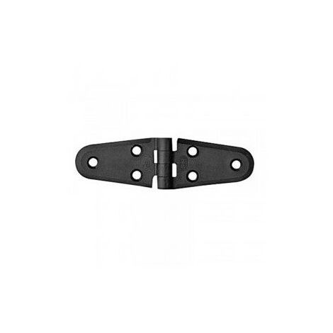 Charnière plastique double oval 100x40x4.5mm - NUOVA RADE - blanc -