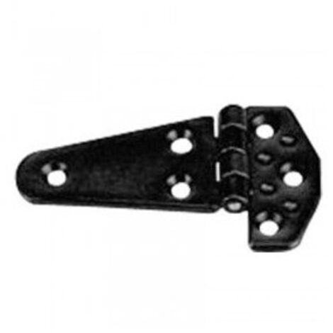 Charnière plastique offset 80x60x4.5mm - NUOVA RADE - noir -