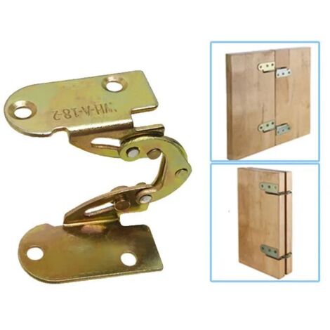 Charnière pliante cachée en fer, pour table à manger, bureau et lit, support, mécanisme combiné de meubles, 2 pièces