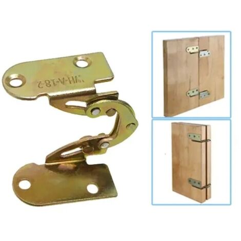Charnière pliante cachée en fer, pour table à manger, bureau et lit, support, mécanisme combiné de meubles, 2 pièces