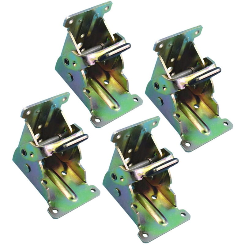 Charnière pliante pour pieds de meubles, support pliable, surface de travail simple, 4 pièces