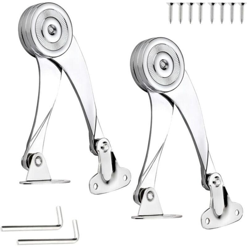 Charnière Porte Placard, Support Charnière Acier Inoxydable Charniere Meuble Réglable Angle D'ouverture 75 ° / 90 ° / 110 °avec Clé Hexagonale Pour