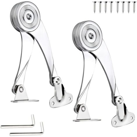 Charnière Porte Placard, Support Charnière Acier Inoxydable Charniere Meuble Réglable Angle D'ouverture 75 ° / 90 ° / 110 °avec Clé Hexagonale Pour Les Armoires Et Penderies Domestiques