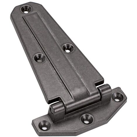 Charnière pour meuble nickelé vieilli – Charge maximale 50kg – Pour bois dur et teck – Lot de 2 charnières – Fosun