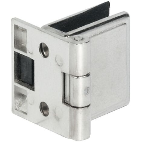 Charnière pour porte verre de meuble 361.97.600 - HAFELE