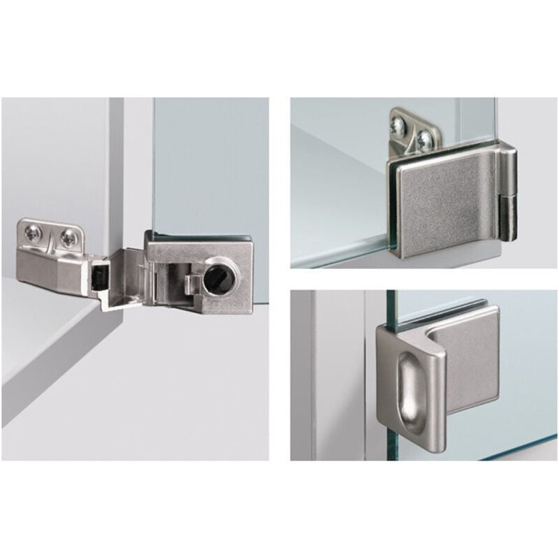 Charnière pour porte vitrée ET 5160 nickelée.ma Type de charnière ici HETTICH