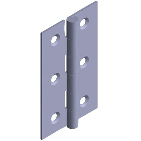 Charnière Rectangulaire 50x30 Mm Fixation Polyvalente, Petite Taille - Générique