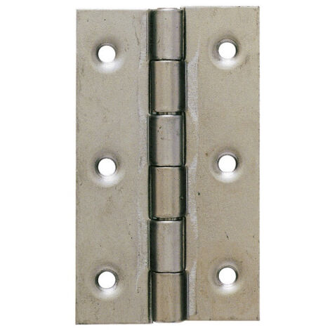 Charnière rectangulaire Bordelaise double feuille 4210 acier décapé 90 x 50 mm - TORBEL INDUSTRIE