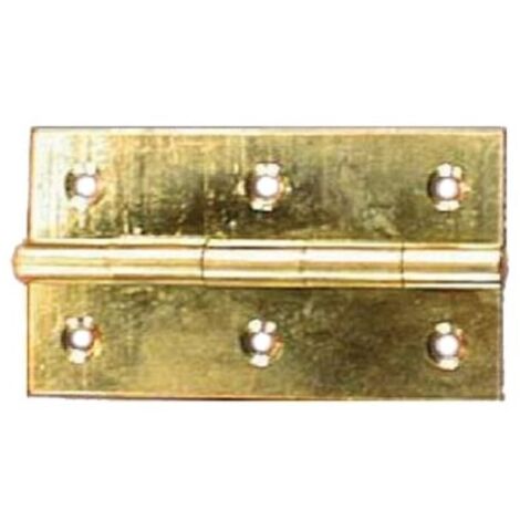 Charnière rectangulaire hauteur 69mm 40x25mm laiton poli - MONIN – 422490