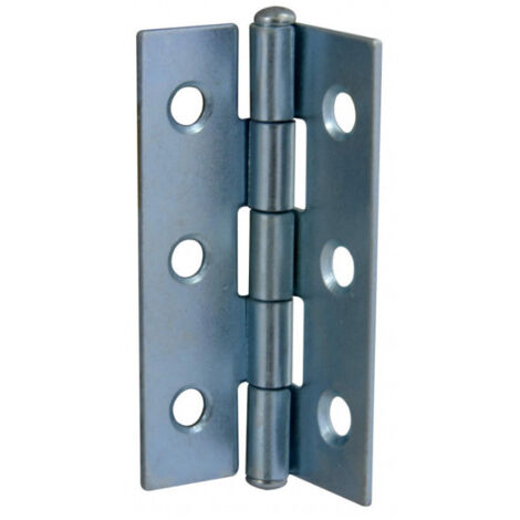 Charnière rectangulaire trous 3 mm, L35 H60 mm