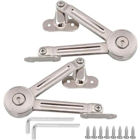 Charnière réglable pour meuble – Alliage de zinc – Ajustement jusqu'à 100° – Installation facile – Lot de 2 pièces