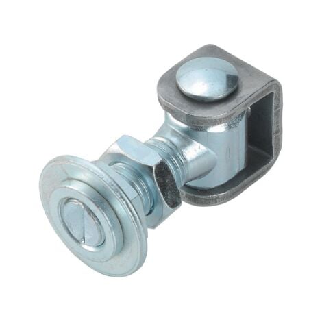 COMBI ARIALDO Charnie're re'glable pour portail Art.375 20 mm en acier galvanise' avec e'trier en U pour piliers en fer