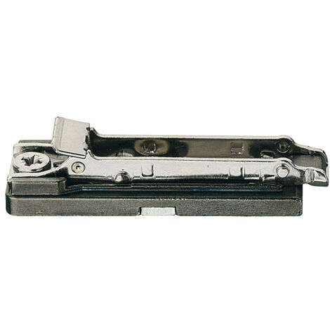 charnière salice embase droite finition titanium 0mm