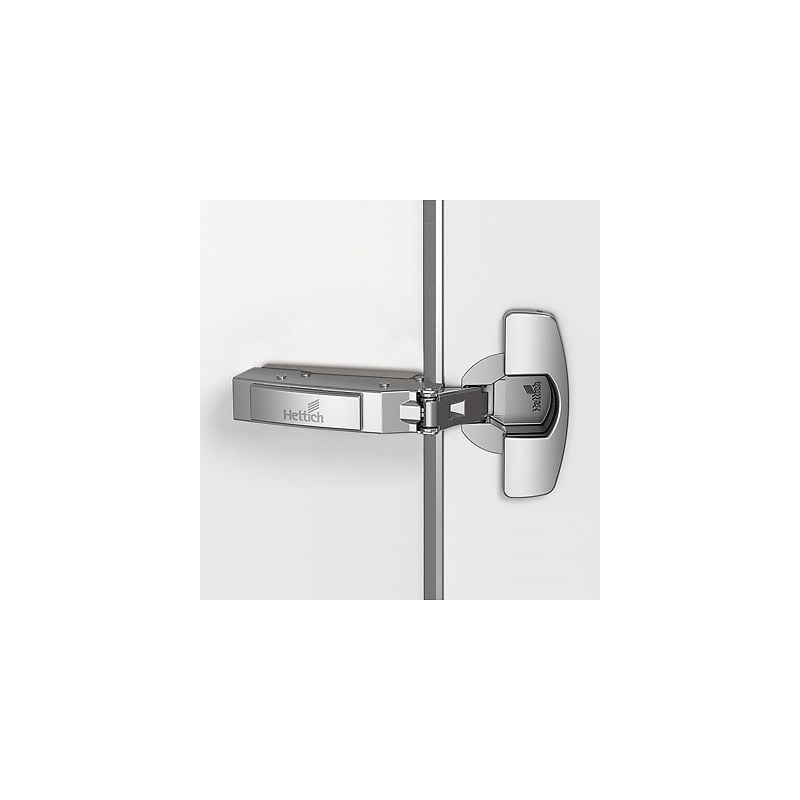 Charnière Sensys 110° portes fines sans amorti montage boitier à visser - entraxe 52 coudure 0 - 8646 - HETTICH