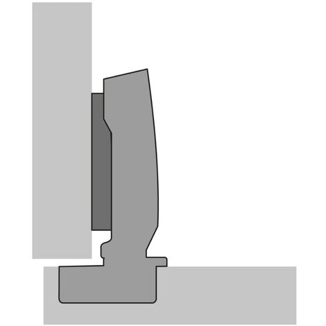 Charnière Sensys sans amortis. HETTICH Porte 15 à 32mm 110° en applique à visser - 9091580