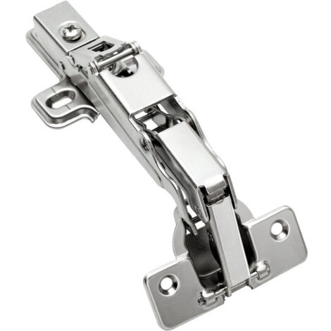 Charnière standard Amortisseur Hydraulique Fermeture Automatique Charnière à Amorti, pour Armoires de Porte Cuisine Type Européen, Amovible Revêtement antirouille