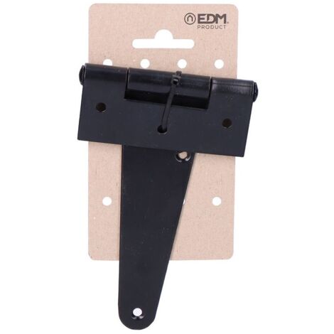 Charnière T 130x90mm H° Epoxy Noir en Carton Suspendu EDM