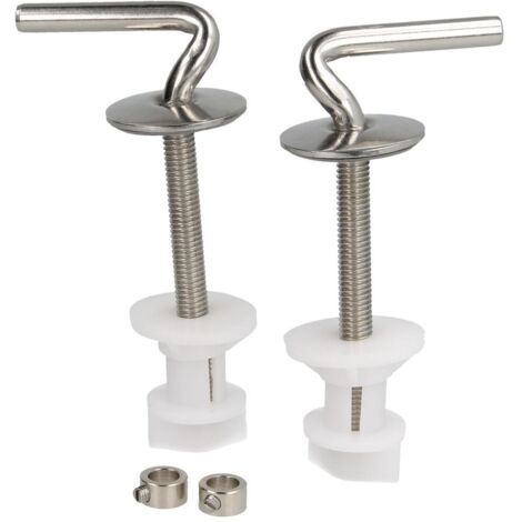 Charnière WC en inox réglable fixation rapide
