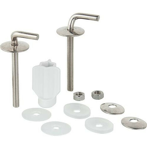 Charnière WC Haro 0302W inox - fixation solide réglage 2 points