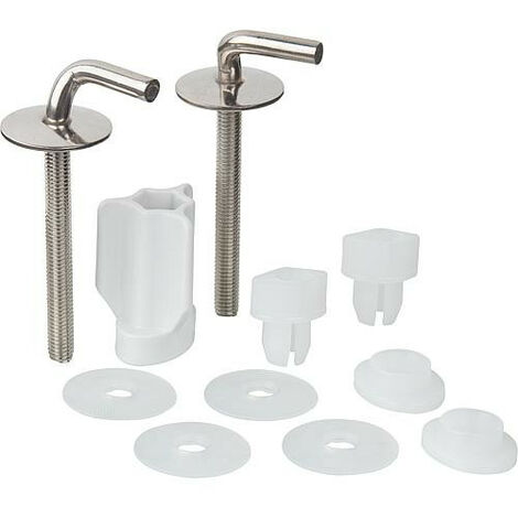 Charnière WC Haro BO302Y inox - écrou fixation rapide réglage 2 points