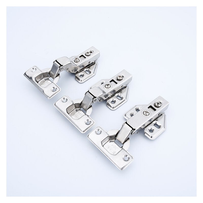 Linghhang - Charnières à couverture complète à 8 degrés avec amortisseur intégré, charnière à mécanisme de fermeture automatique pour portes