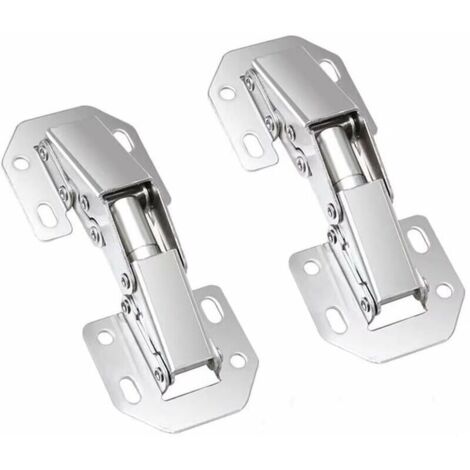 Charnières à Fermeture, Charniere Porte Placard 90 Degré Charniere Invisible Meuble pour Porte Armoire Placard de Cuisine 77mm，Starlight，2pcs