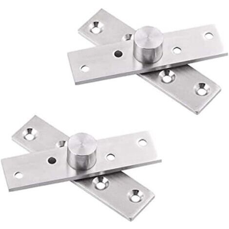Charnières À Pivot De Porte, Arbre À 360 Degrés INOX Gonds De Porte Cachés Invisible Charnière De Larbre Central Charnières De Porte Robustes Dissimulé Charnière De Porte Tournante (2 Paquets)