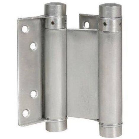 Charnières à ressort pour portes saloon – Modèle 109 – Finition dorée – Longueur 100 mm – IBFM
