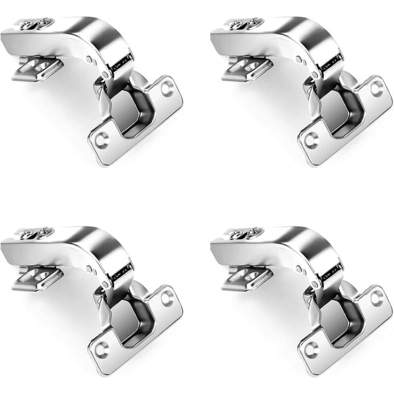 Feiyue - Charnières d'angle à 90 degrés pour armoire, charnières de porte pliantes d'angle à ouverture à 90 degrés avec amortisseur hydraulique,