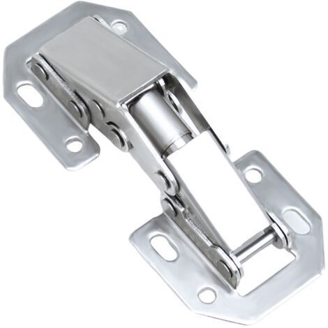 Charnières de pont sans perçage, charnières de porte d'armoire sans perçage, charnières hydrauliques à ressort de type grenouille de 4 pouces