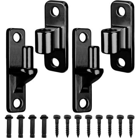 Charnières de portail en acier inoxydable 304 avec vis, lot de 2, charnières murales pour portails agricoles, charnières robustes pour portails métalliques et clôtures en bois d'extérieur, axe de char