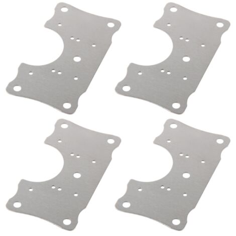 Charnières de porte d'armoire en acier inoxydable, plaque de réparation, outil pour charnières de meubles et de jardinières.