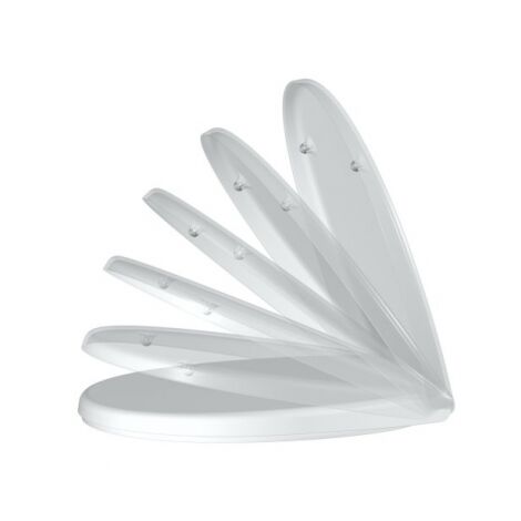 Charnières de siège inox WC FORMAT PRO blanc