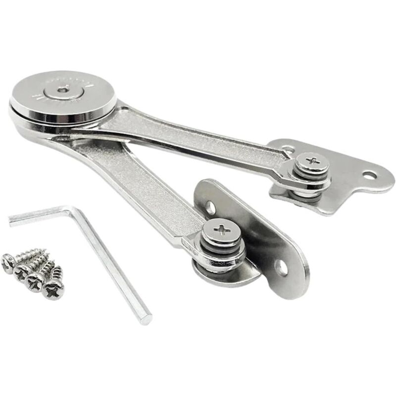 Charnières de support de couvercle robustes, charnières hydrauliques avec butée aléatoire, résistance réglable en hauteur et en profondeur pour