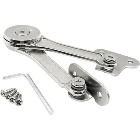 Charnières de support de couvercle robustes, charnières hydrauliques avec butée aléatoire, résistance réglable en hauteur et en profondeur pour armoires et placards de cuisine