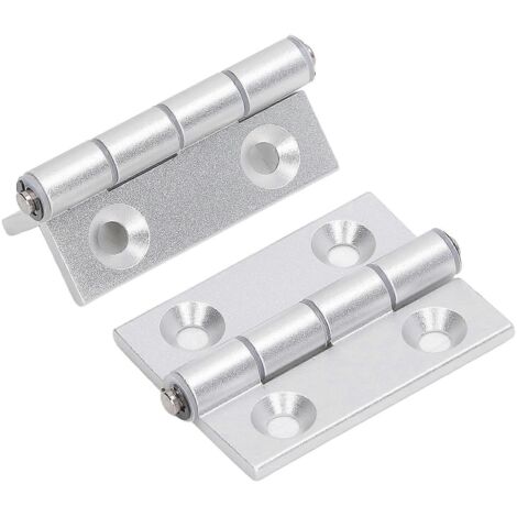 charnières en aluminium pliables à ouverture plate avec douille en résine épaisse pour portes et outils de menuiserie