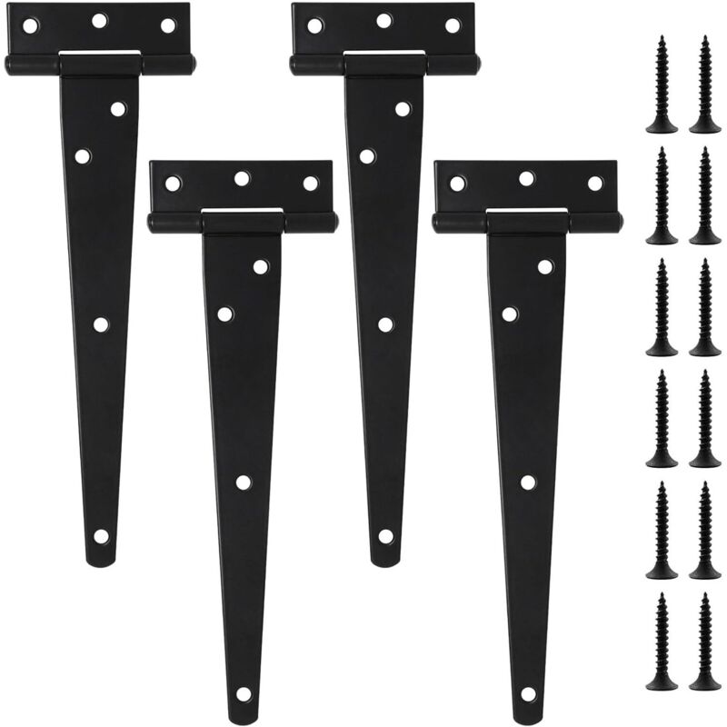 Charnières en T, charnières de porteCharnières d'extérieur robustesCharnières de porteCharnières avec charnières de porte de grangeCharnières de