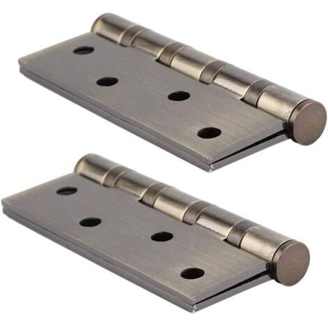 Charnières Inox Épaisseur 3mm Paumelle pour Porte en bois Charnière à Visser au Placard Lourd