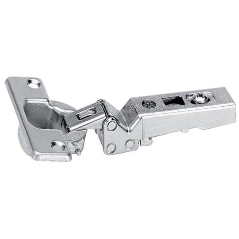 Charnières invisibles 125° à visser - Intermat 9944 W45 - boîtier à visser - entraxe 52 mm - coudure 10 mm - HETTICH