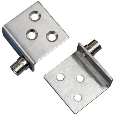 Charnières invisibles, charnières cachées, charnières supérieures et inférieures, panneaux de porte sans perçage, équerres d'angle CT, charnières de porte d'armoire