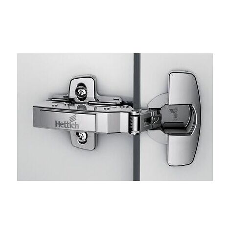 Charnières invisibles sans fermeture automatique pour système P2O Sensys - 110° - à montage rapide fix - entraxe 45 - coudure 9, - HETTICH
