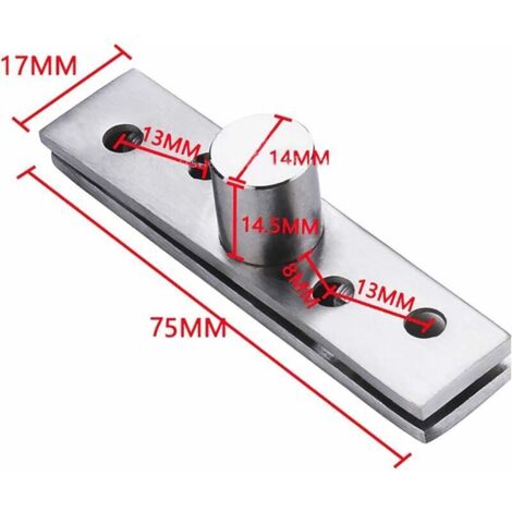 Charnières Pivot Porte à Rotation Cachée de 360 Degrés 4 PCS Pivot Hinge for Door Charnière de Porte Supérieure Inférieure en Bois à Charnière en Acier Inoxydable épaissies pour Armoire Fenêtre Porte