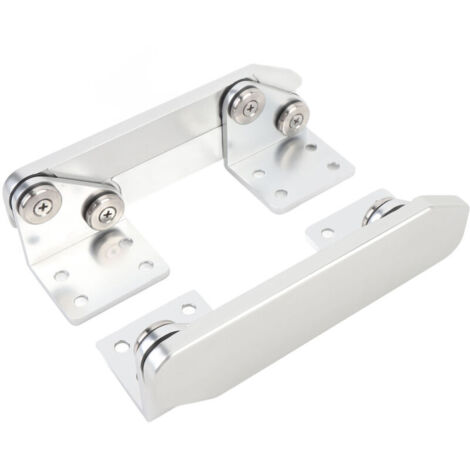 Charnières pliantes en aluminium anti-pincement pour siège de bateau - Lot de 1 - Finition polie - Yacht, ponton - Livraison rapide