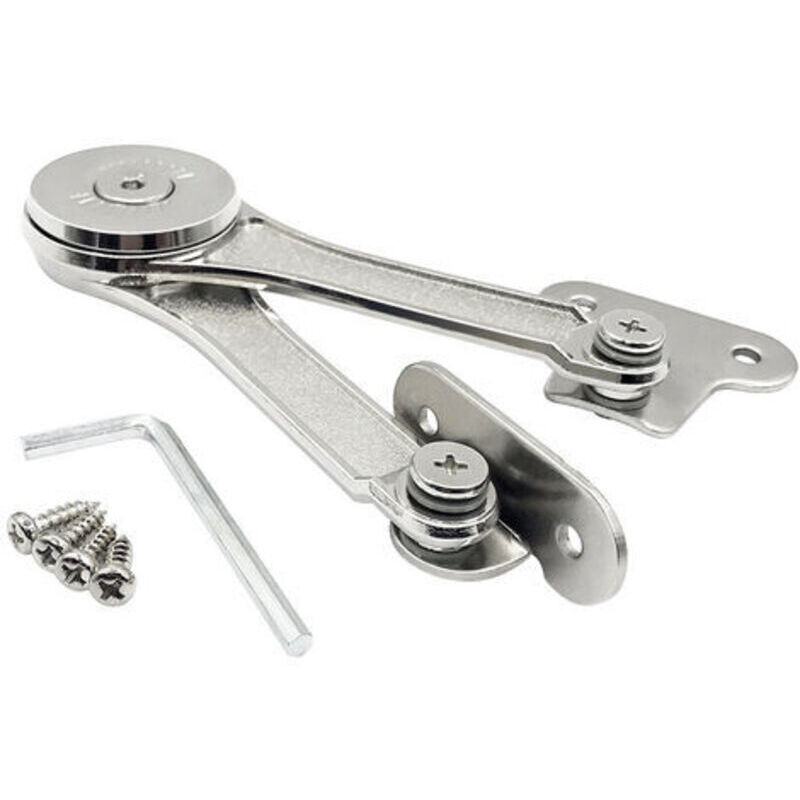 Charnières pour meuble en alliage de zinc – Lot de 2 – Résistantes à la corrosion – Angle d'ouverture réglable 75°/90°/110° – Installation rapide
