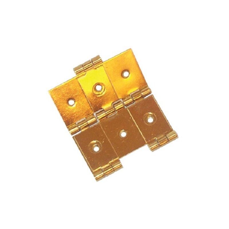 Charnière de paravent en laiton poli hauteur 93mm dimension 60x20mm Monin 428420