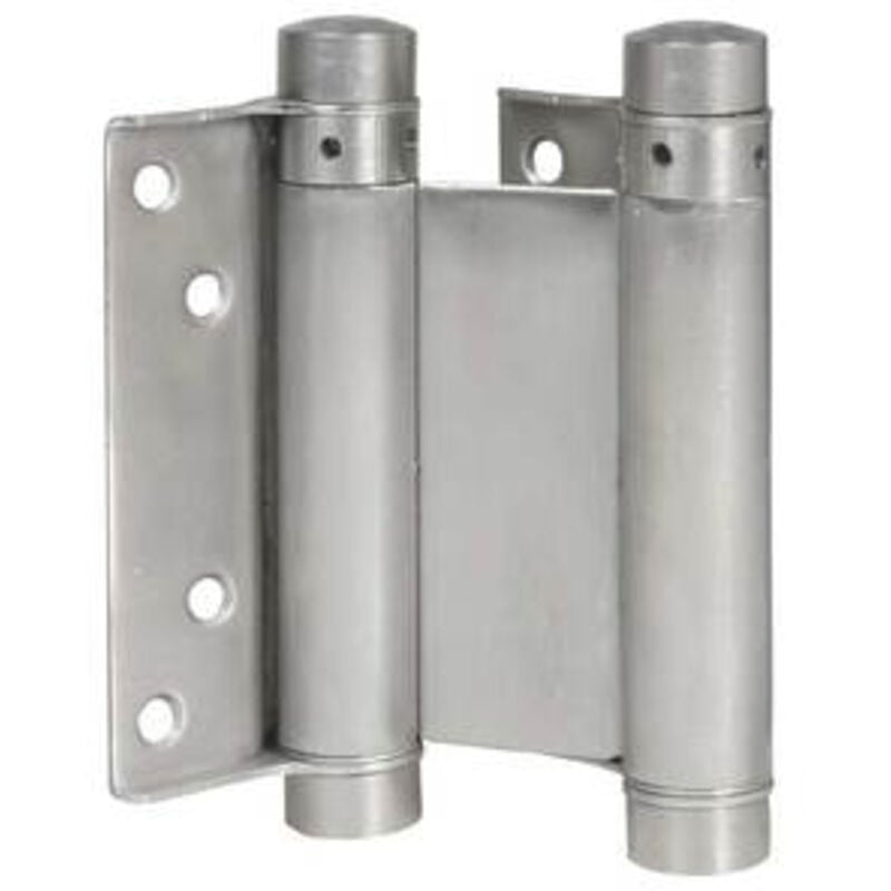 Paire charnière double action N30 15kg hauteur 100mm argenté - IBFM - 106030A