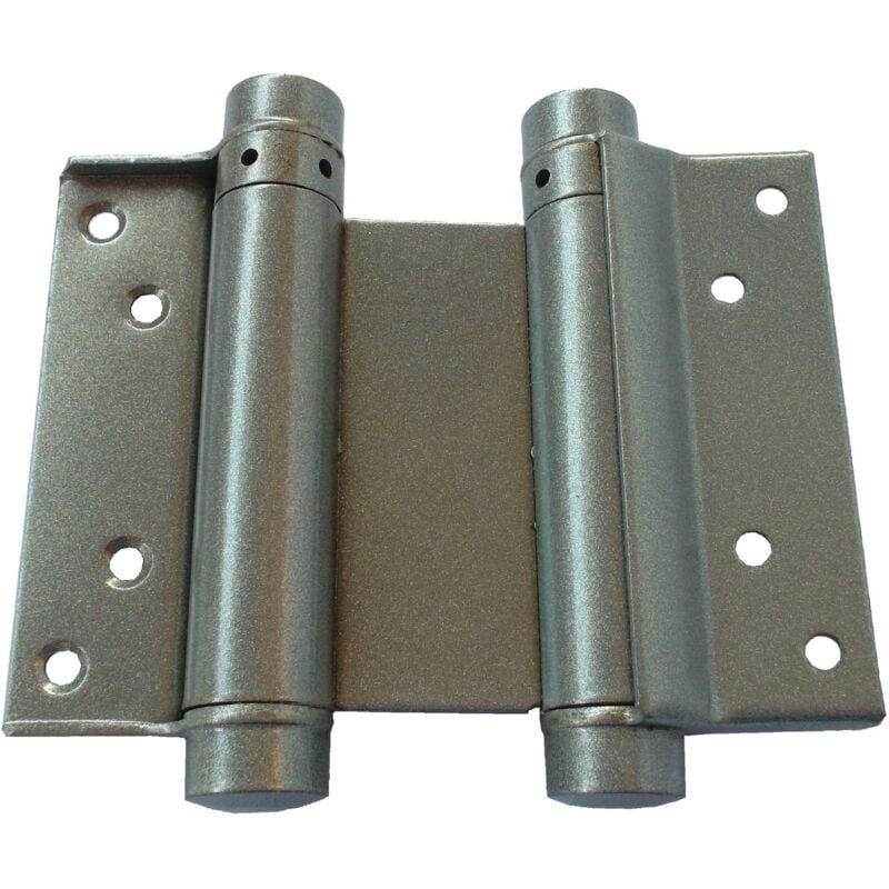 Paire charnière double action N36 45kg hauteur 150mm argenté Ibfm 106036A