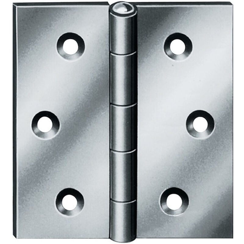 Vormann - Charnière H.40mm B.24mm S.0,9mm Acier galvanisé bleu gerolltRect. (Par 50)